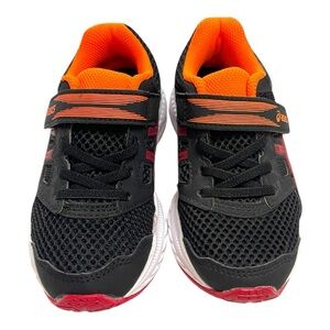 ASICS Contend 5 PS Kids Sneakers | Black/Speed Red | Size K10